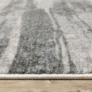 Oriental Weavers Hayden Modern Abstract Area Rug In Soft Neutrals With Fringe - Elevate Your Home Décor Today! Grey,Ivory Polyester Hhay07240340st