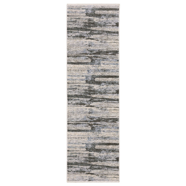 Oriental Weavers Hayden Modern Abstract Area Rug In Soft Neutrals With Fringe - Elevate Your Home Décor Today! Grey,Ivory Polyester Hhay07068235st