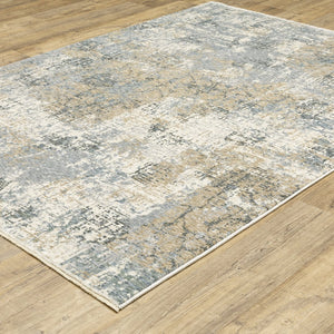Oriental Weavers Hayden Modern Abstract Area Rug - Soft Neutrals With Jewel Tones, Perfect For Any Home Decor Style Beige,Blue Polyester Hhay08300394st