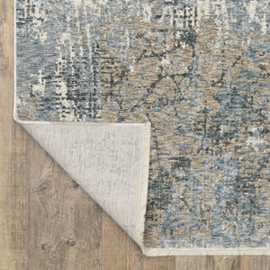 Oriental Weavers Hayden Modern Abstract Area Rug - Soft Neutrals With Jewel Tones, Perfect For Any Home Decor Style Beige,Blue Polyester Hhay08300394st