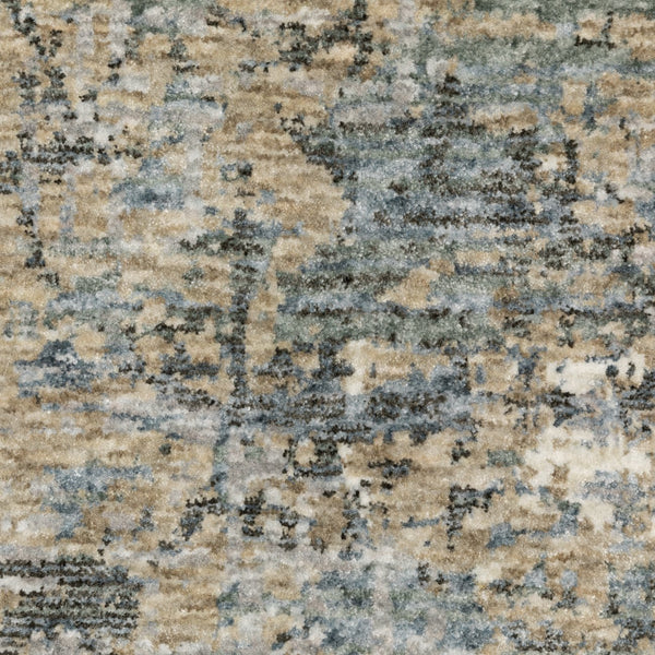Oriental Weavers Hayden Modern Abstract Area Rug - Soft Neutrals With Jewel Tones, Perfect For Any Home Decor Style Beige,Blue Polyester Hhay08300394st
