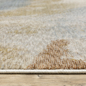 Oriental Weavers Hayden Modern Abstract Area Rug In Soft Neutrals With Fringe Detailing For Elegant Home Decor Beige,Rust Polyester Hhay09240340st