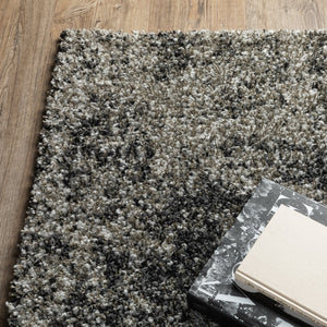 Oriental Weavers Henderson Luxurious Shag Area Rug In Cool Neutrals With Soft Geometric Patterns For Stylish Homes Grey,Charcoal Polypropylene H5503z117165st