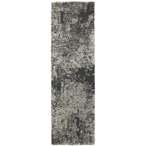 Oriental Weavers Henderson Luxurious Shag Area Rug In Cool Neutrals With Soft Geometric Patterns For Stylish Homes Grey,Charcoal Polypropylene H5503z068230st