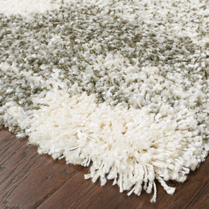 Oriental Weavers Henderson Luxurious Handcrafted Shag Area Rug With Soft Geometric Motifs In Neutral Shades Grey,Ivory Polypropylene H565j9068230st
