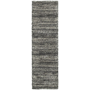 Oriental Weavers Henderson Shag Area Rug - Luxurious Geometric Motifs In Charcoal And Ivory For Modern Spaces Grey,Charcoal Polypropylene H5993e068230st