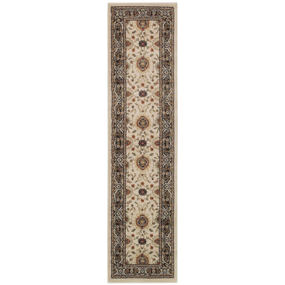 Oriental Weavers Hudson Indoor Area Rug - Stylish Heat-set Polypropylene Design For Modern Elegance And Comfort Beige,Black Polypropylene H1338c160230st
