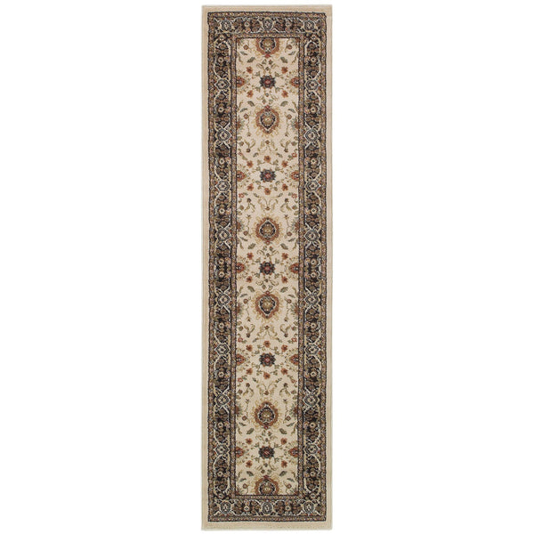 Oriental Weavers Hudson Indoor Area Rug - Stylish Heat-set Polypropylene Design For Modern Elegance And Comfort Beige,Black Polypropylene H1338c058230st