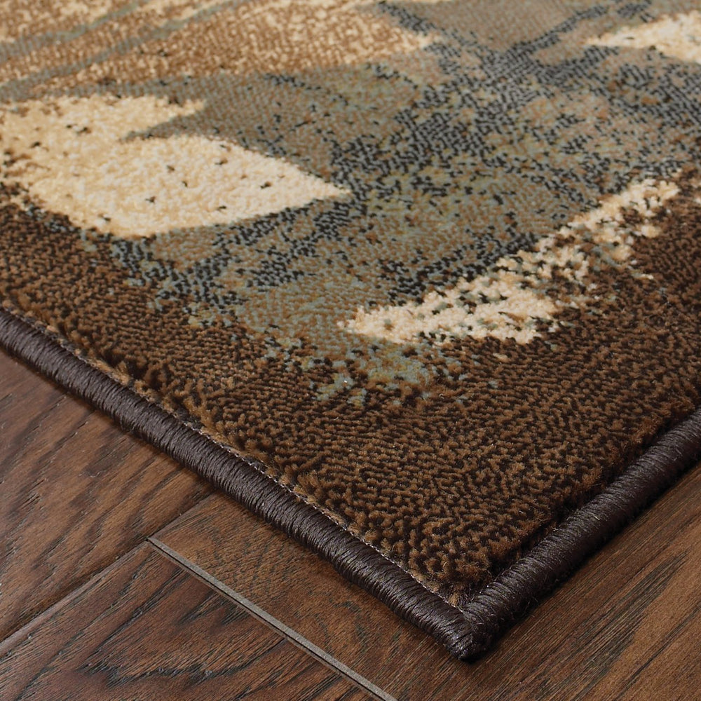 Oriental Weavers Hudson Indoor Area Rug: Affordable Elegance With Modern Colors And Timeless Design For Any Home Brown,Blue Polypropylene H1699g160230st