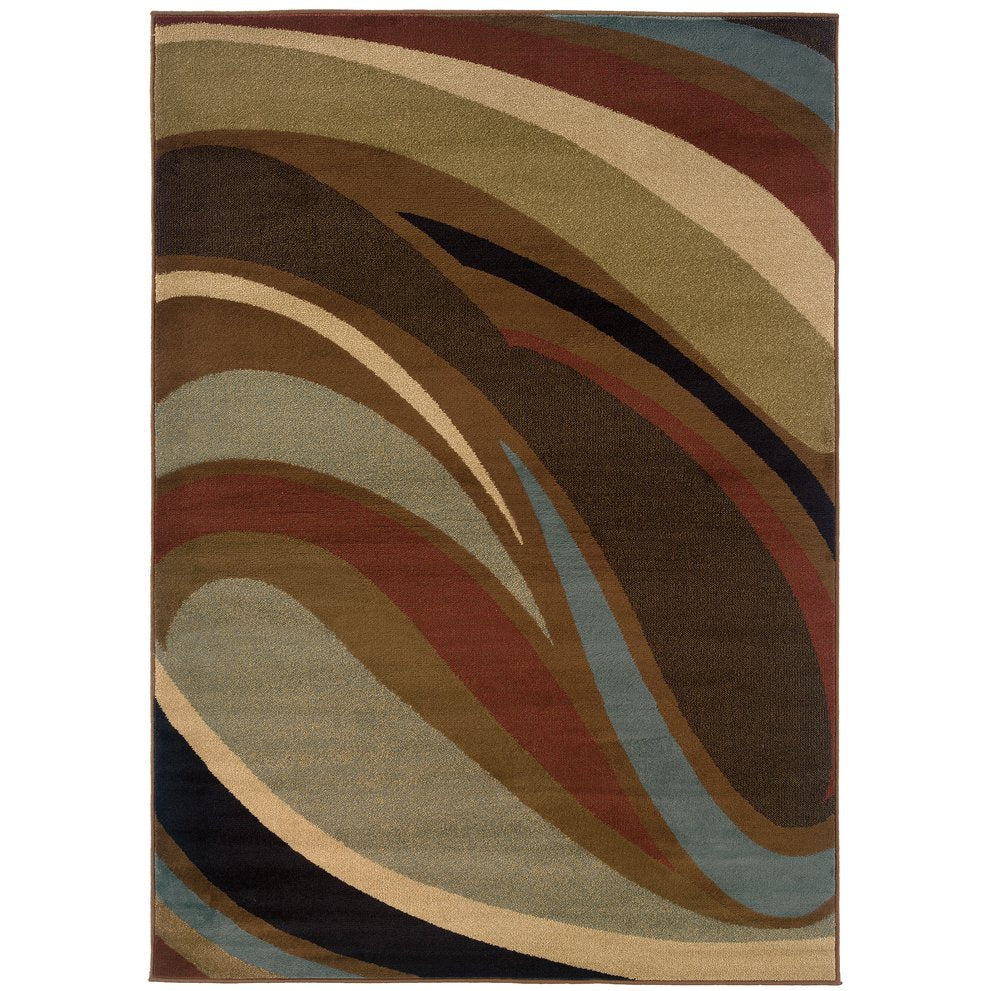 Oriental Weavers Hudson Indoor Area Rug - Affordable Elegance With Modern Colorways, Perfect For Any Home Decor Brown,Multi Polypropylene H2666f117165st