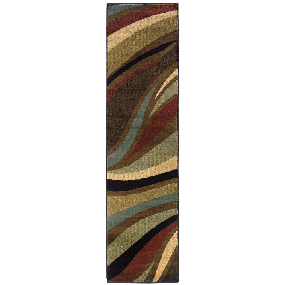Oriental Weavers Hudson Indoor Area Rug - Affordable Elegance With Modern Colorways, Perfect For Any Home Decor Brown,Multi Polypropylene H2666f117165st