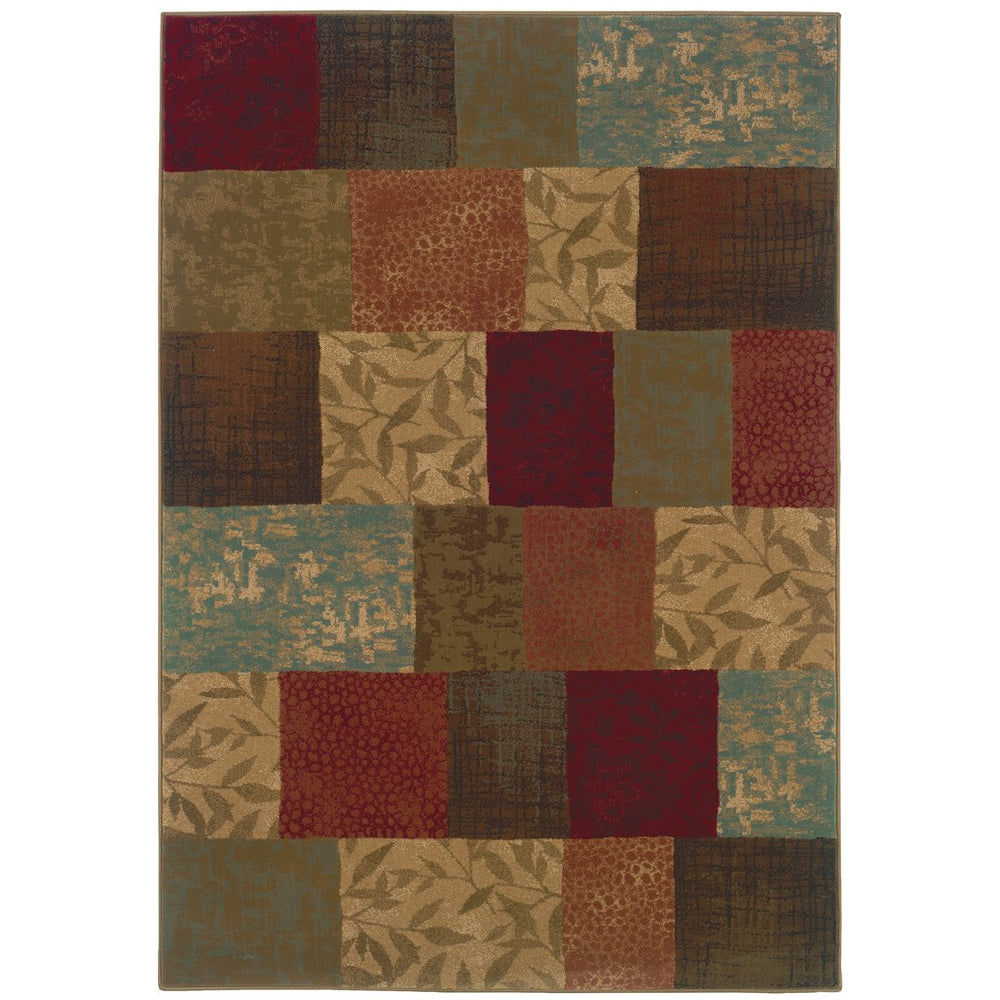 Oriental Weavers Hudson Indoor Area Rug - Affordable Elegance With Modern Colorways For Sophisticated Spaces Green,Red Polypropylene H030c1058230st