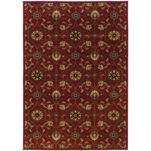 Oriental Weavers Hudson Indoor Area Rug - Affordable Elegance With Sophisticated Design In Modern Colorways Red,Brown Polypropylene H3299a305396st