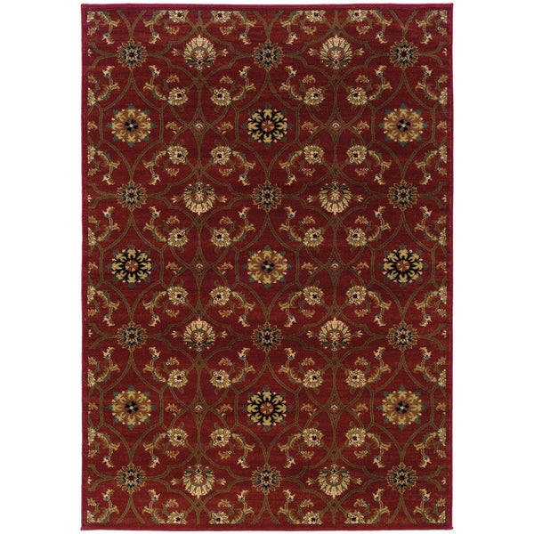 Oriental Weavers Hudson Indoor Area Rug - Affordable Elegance With Sophisticated Design In Modern Colorways Red,Brown Polypropylene H3299a305396st