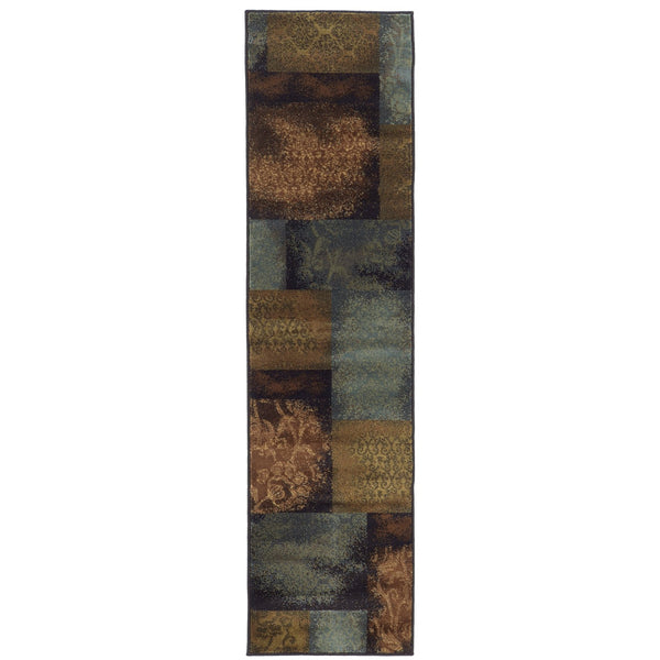 Oriental Weavers Hudson Indoor Area Rug - Affordable Elegance With Sophisticated Designs In Modern Colorways Blue,Brown Polypropylene H4878b058230st