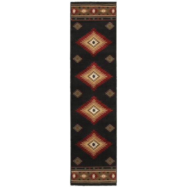 Oriental Weavers Hudson Indoor Area Rug - Affordable Elegance With Sophisticated Design For Modern Living Spaces Black,Green Polypropylene H087g1058230st