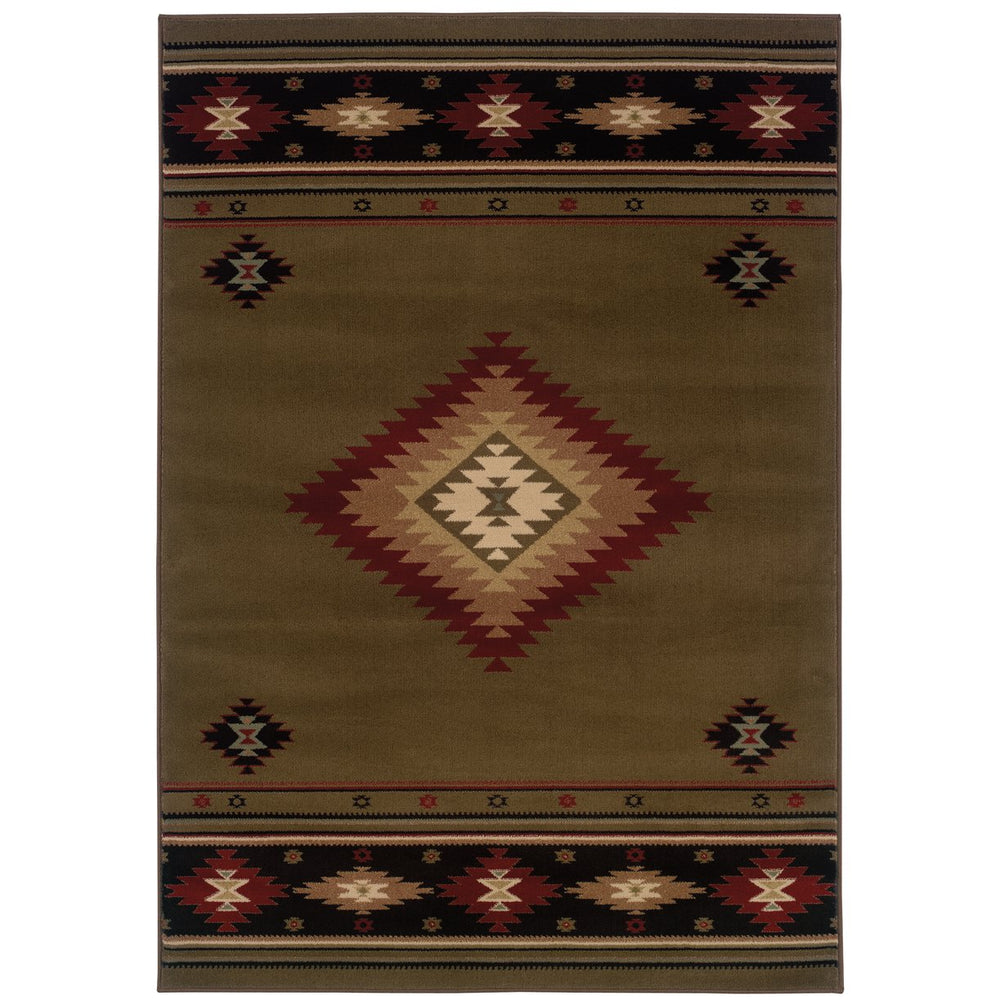Oriental Weavers Hudson Indoor Area Rug – Affordable Elegance With Modern Colorways For Timeless Style And Comfort Green,Red Polypropylene H087j1117165st