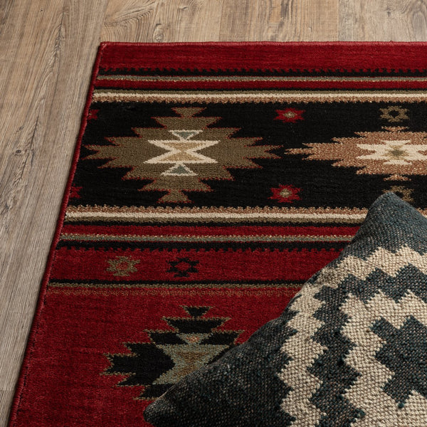 Oriental Weavers Hudson Indoor Area Rug - Affordable Elegance With Sophisticated Designs In Modern Colorways Red,Green Polypropylene H087k1058230st