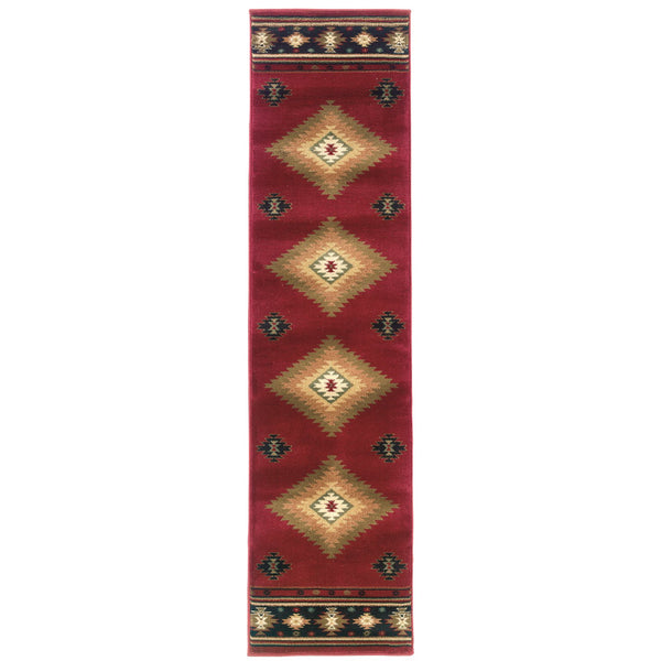 Oriental Weavers Hudson Indoor Area Rug - Affordable Elegance With Sophisticated Designs In Modern Colorways Red,Green Polypropylene H087k1058230st
