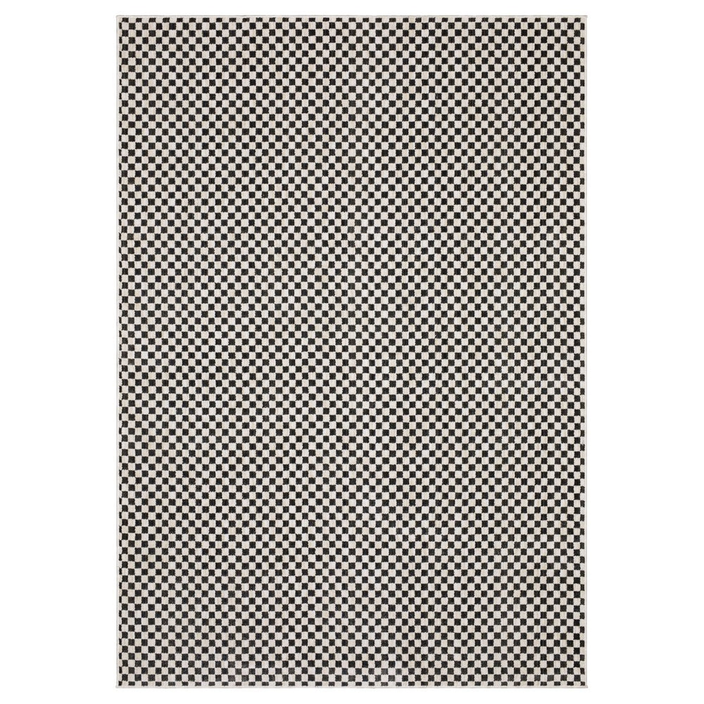 Oriental Weavers Hunter Indoor Area Rug - Luxurious Softness, Elegant Neutral Tones, Modern Geometric Designs Black,Ivory Polyester Hhnt02100152st