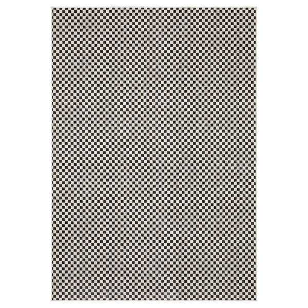 Oriental Weavers Hunter Indoor Area Rug - Luxurious Softness, Elegant Neutral Tones, Modern Geometric Designs Black,Ivory Polyester Hhnt02100152st