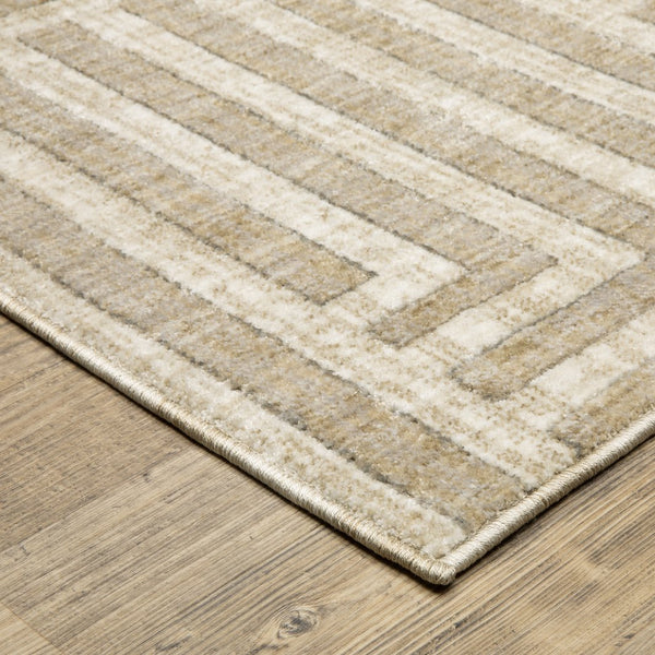 Oriental Weavers Hunter Beige/Ivory Indoor Area Rug - Luxurious Softness, Modern Design, And Versatile Elegance For Any Space Beige,Ivory Polyester Hhnt03068230st