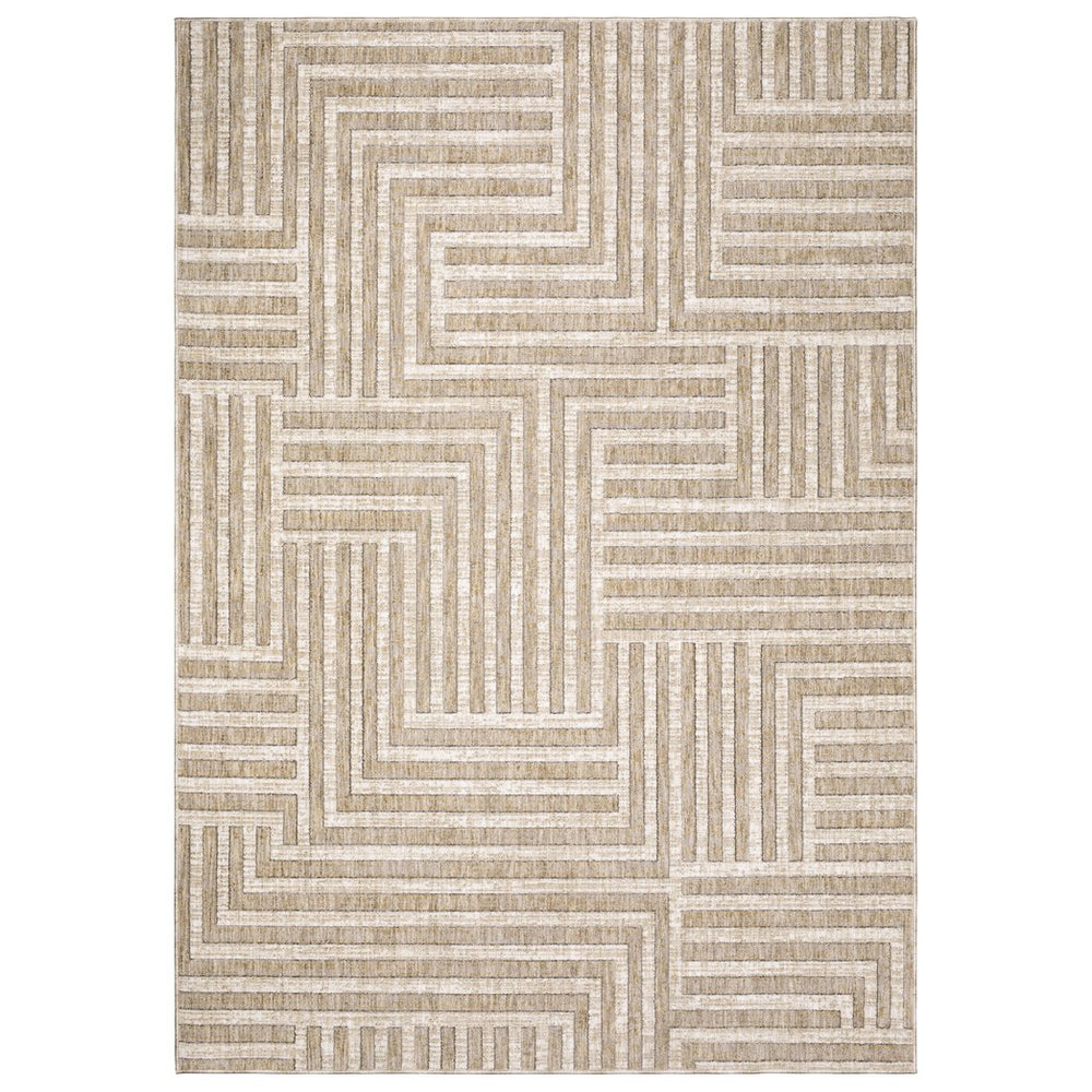 Oriental Weavers Hunter Beige/Ivory Indoor Area Rug - Luxurious Softness, Modern Design, And Versatile Elegance For Any Space Beige,Ivory Polyester Hhnt03068230st