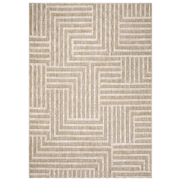 Oriental Weavers Hunter Beige/Ivory Indoor Area Rug - Luxurious Softness, Modern Design, And Versatile Elegance For Any Space Beige,Ivory Polyester Hhnt03068230st