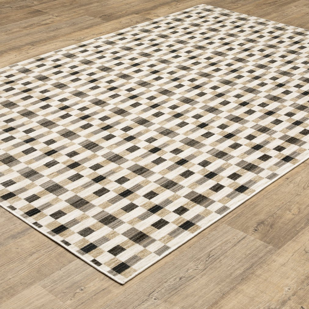 Oriental Weavers Hunter Indoor Area Rug - Elegant Multi-level Texture In Stunning Neutral Tones For Modern Spaces Black,Gold Polyester Hhnt05200290st