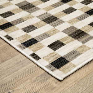 Oriental Weavers Hunter Indoor Area Rug - Elegant Multi-level Texture In Stunning Neutral Tones For Modern Spaces Black,Gold Polyester Hhnt05200290st