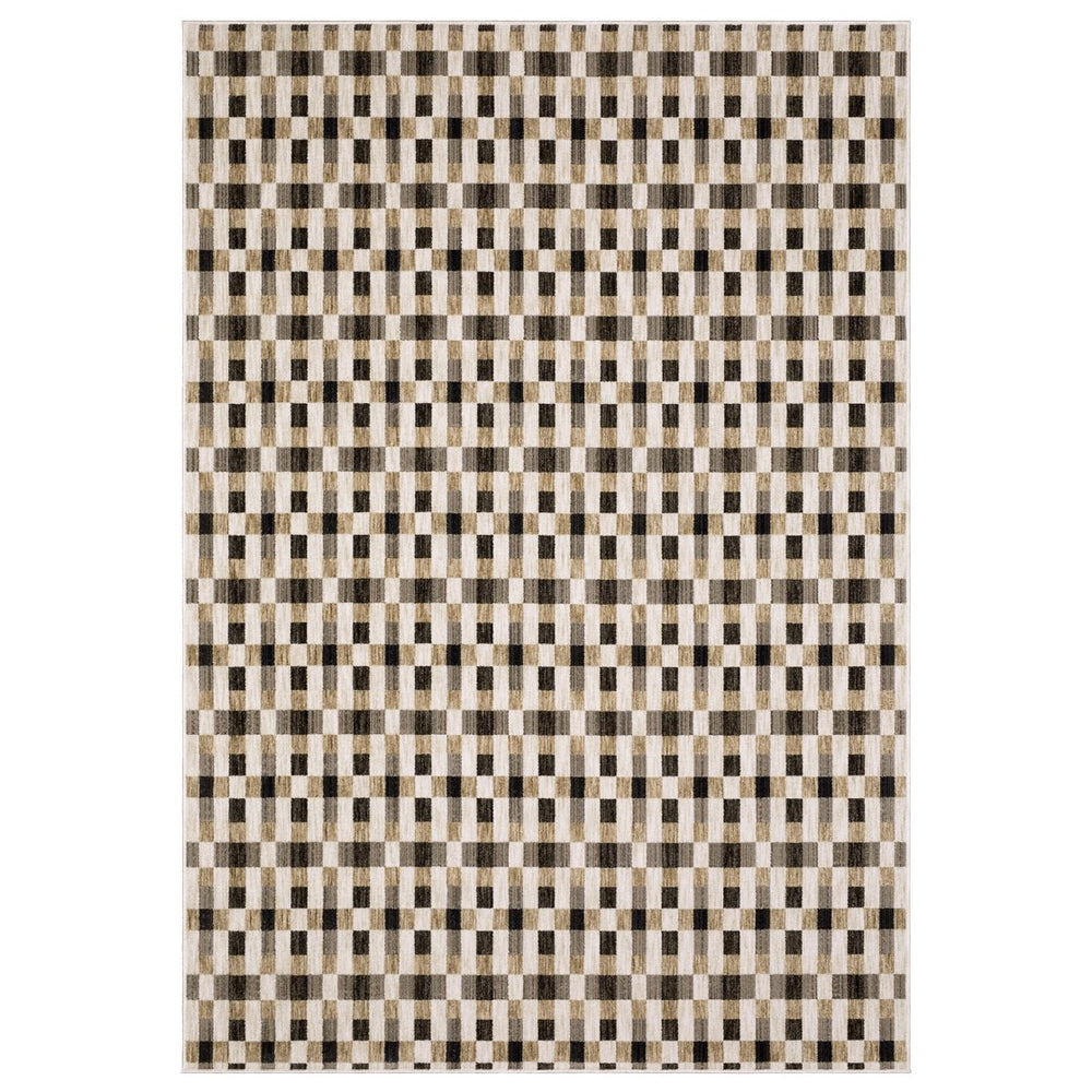 Oriental Weavers Hunter Indoor Area Rug - Elegant Multi-level Texture In Stunning Neutral Tones For Modern Spaces Black,Gold Polyester Hhnt05200290st
