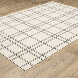 Oriental Weavers Hunter Beige And Black Indoor Area Rug - Elegant, Soft, And Versatile Modern Geometric Design Beige,Black Polyester Hhnt07300390st