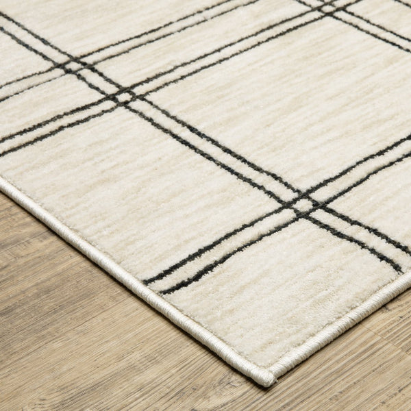 Oriental Weavers Hunter Beige And Black Indoor Area Rug - Elegant, Soft, And Versatile Modern Geometric Design Beige,Black Polyester Hhnt07300390st