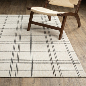Oriental Weavers Hunter Beige And Black Indoor Area Rug - Elegant, Soft, And Versatile Modern Geometric Design Beige,Black Polyester Hhnt07300390st