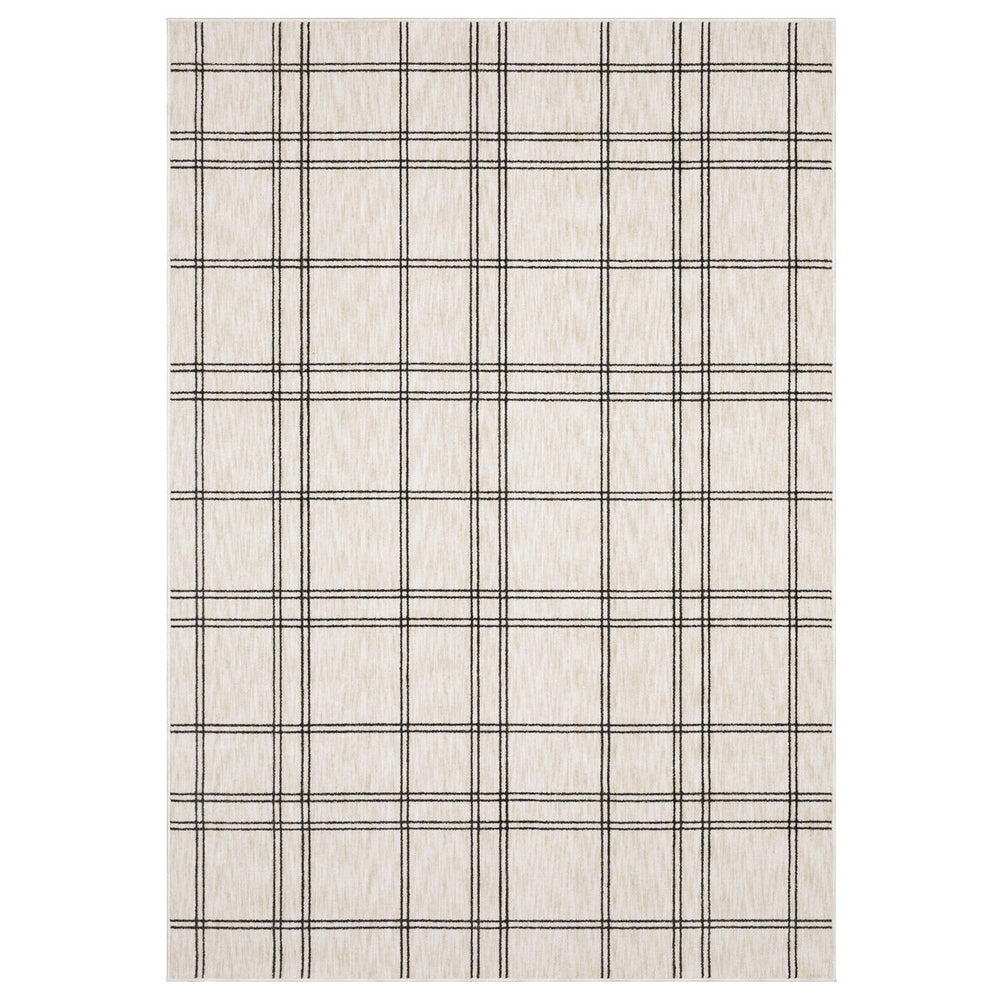 Oriental Weavers Hunter Beige And Black Indoor Area Rug - Elegant, Soft, And Versatile Modern Geometric Design Beige,Black Polyester Hhnt07300390st