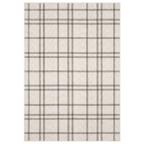 Oriental Weavers Hunter Beige And Black Indoor Area Rug - Elegant, Soft, And Versatile Modern Geometric Design Beige,Black Polyester Hhnt07300390st