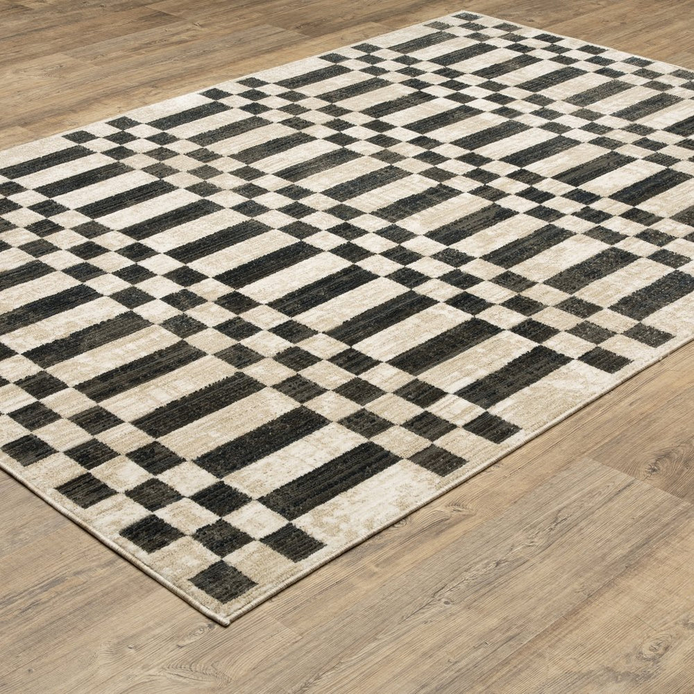 Oriental Weavers Hunter Beige And Black Indoor Area Rug - Elegant, Soft, And Textured For Modern Home Décor Beige,Black Polyester Hhnt10200290st