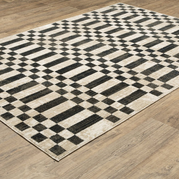 Oriental Weavers Hunter Beige And Black Indoor Area Rug - Elegant, Soft, And Textured For Modern Home Décor Beige,Black Polyester Hhnt10200290st