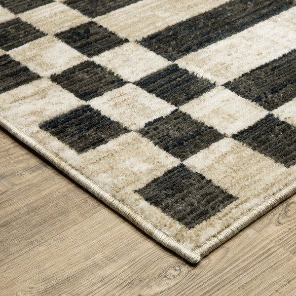 Oriental Weavers Hunter Beige And Black Indoor Area Rug - Elegant, Soft, And Textured For Modern Home Décor Beige,Black Polyester Hhnt10200290st