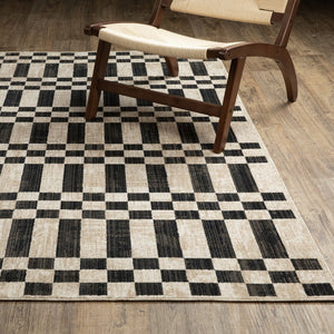 Oriental Weavers Hunter Beige And Black Indoor Area Rug - Elegant, Soft, And Textured For Modern Home Décor Beige,Black Polyester Hhnt10200290st