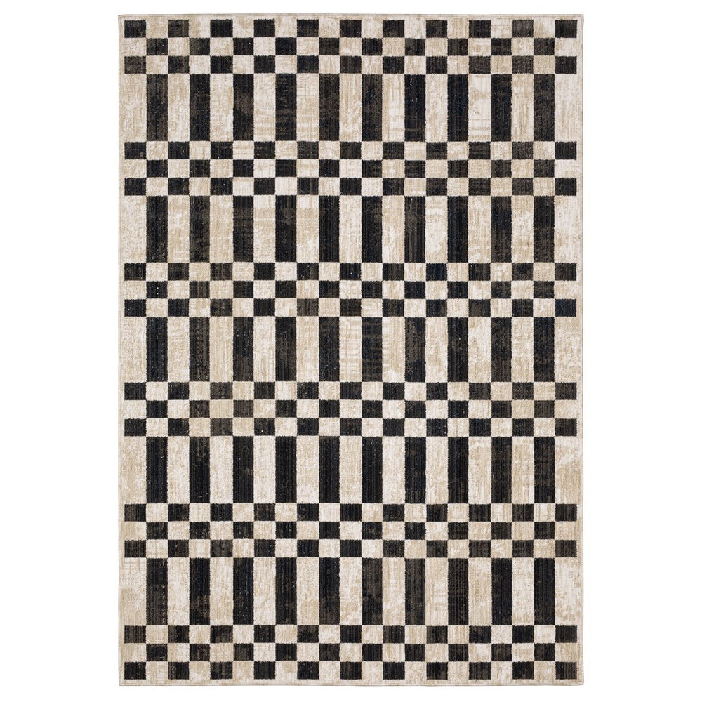 Oriental Weavers Hunter Beige And Black Indoor Area Rug - Elegant, Soft, And Textured For Modern Home Décor Beige,Black Polyester Hhnt10200290st