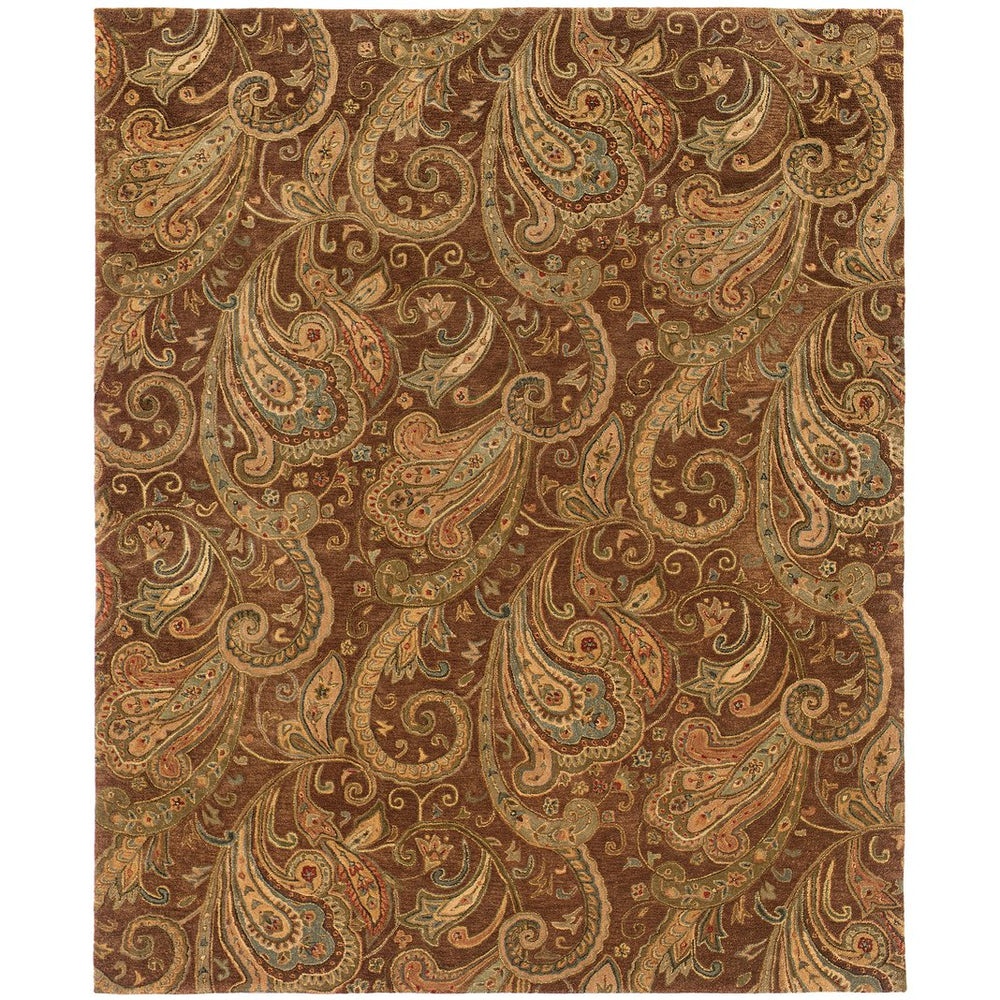 Oriental Weavers Huntley Handcrafted Indoor Area Rug - Luxurious Traditional Design With Sophisticated Colors Brown,Gold Wool H19102282404st