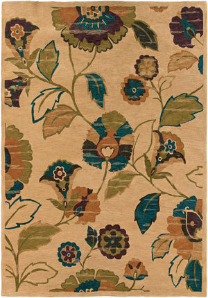 Oriental Weavers Huntley Handcrafted Indoor Area Rug - Luxurious Traditional Design In Sophisticated Colors, 9'3" X 13'3" Beige,Green Wool H19111282404st