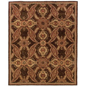 Oriental Weavers Huntley Collection Handcrafted Indoor Area Rug - Luxurious Texture With Traditional & Modern Flair Brown,Rust Wool H19112282404st