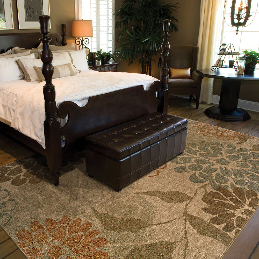 Oriental Weavers Infinity Indoor Area Rug - Elegant Traditional & Transitional Design With Luxurious High-end Appeal Beige,Green Nylon I1134a300390st