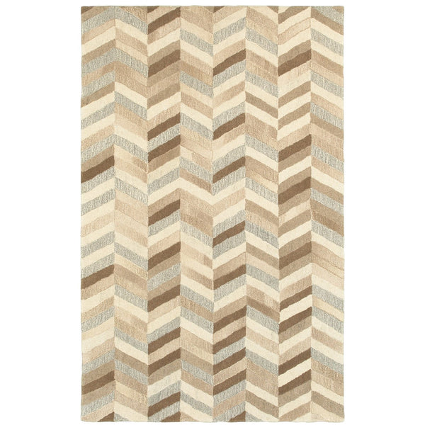Oriental Weavers Infused Indoor Area Rug - Luxurious Handcrafted Wool With Modern Neutral Design For Effortless Comfort Beige,Grey Wool I67005304396st