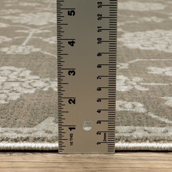 Oriental Weavers Intrigue Indoor Area Rug - Traditional Multi-tonal Patterns In Blues, Grays, And Warm Accents Grey,Light Grey Polyester Iint01068230st