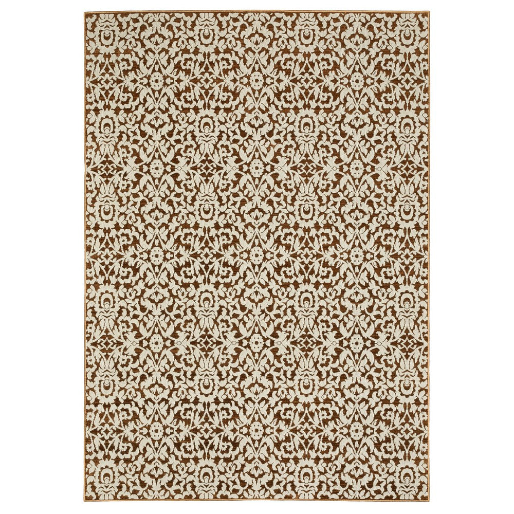 Oriental Weavers Intrigue Indoor Area Rug - Luxurious Multi-tonal Design With Soft Texture For Any Home Decor Rust,Beige Polyester Iint02300390st