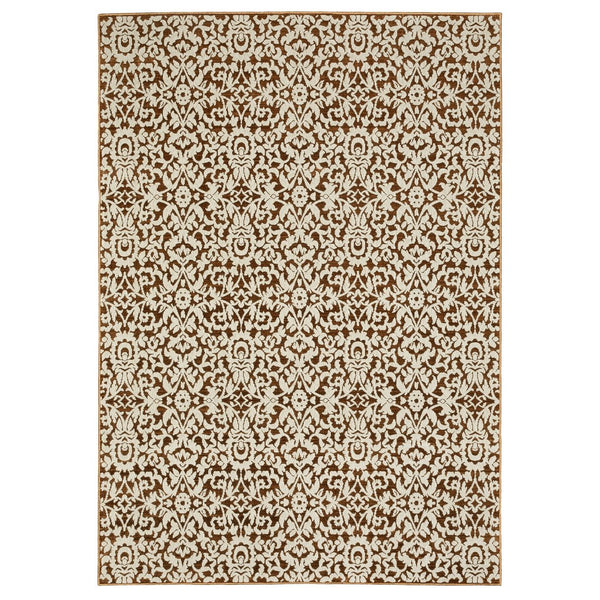 Oriental Weavers Intrigue Indoor Area Rug - Luxurious Multi-tonal Design With Soft Texture For Any Home Decor Rust,Beige Polyester Iint02300390st