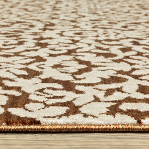 Oriental Weavers Intrigue Indoor Area Rug - Luxurious Multi-tonal Design With Soft Texture For Any Home Decor Rust,Beige Polyester Iint02300390st